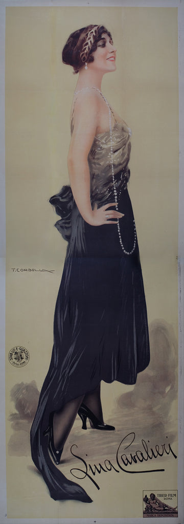 Lina Cavalieri, Stone Lithograph, 1915