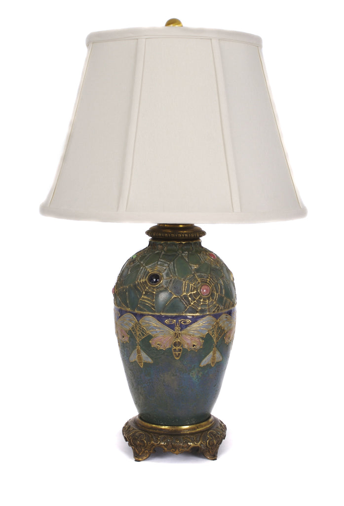 <b>AMPHORA </b><br>BUTTERFLY LAMP, CIRCA 1900</br>