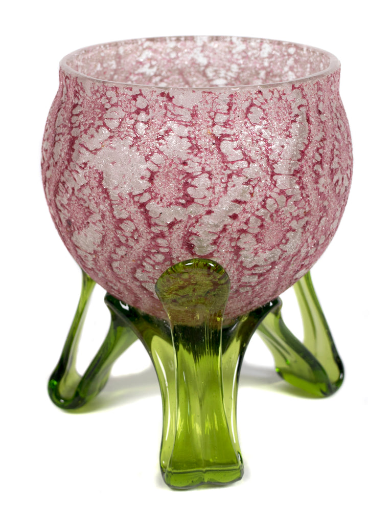 <b>STYLE OF FRANZ WELZ</b><br>VASE WITH APPLIED FEET, CIRCA 1920</br>