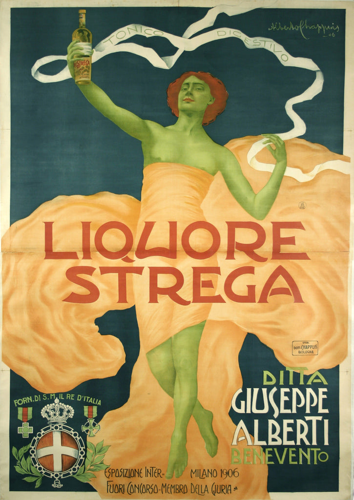<b> ALBERTO CHAPPUIS</b><br> LIQUORE STREGA, CIRCA 1906</br>