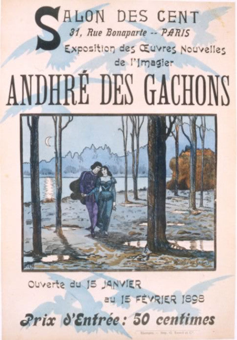 <b> ANDHRE DES GACHONS </b><br> SALON DES CENT ANDHRE DES GACHONS, CIRCA 1898</br>