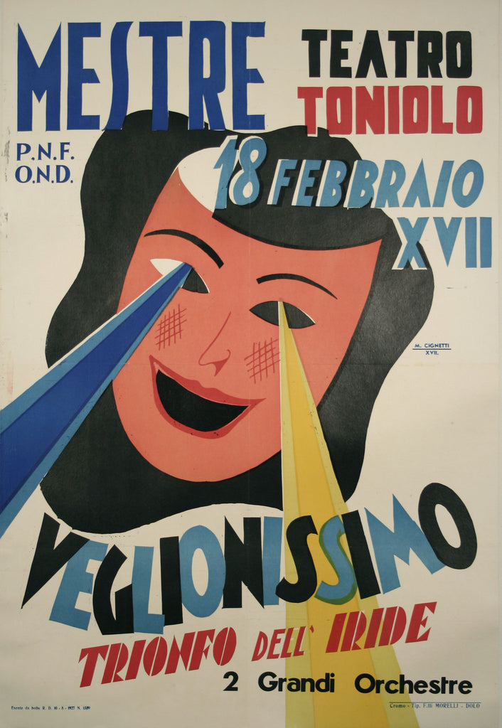 <b>M. CIGNETTI</b><br>VEGLIONISSIMO, CIRCA 1927</br>