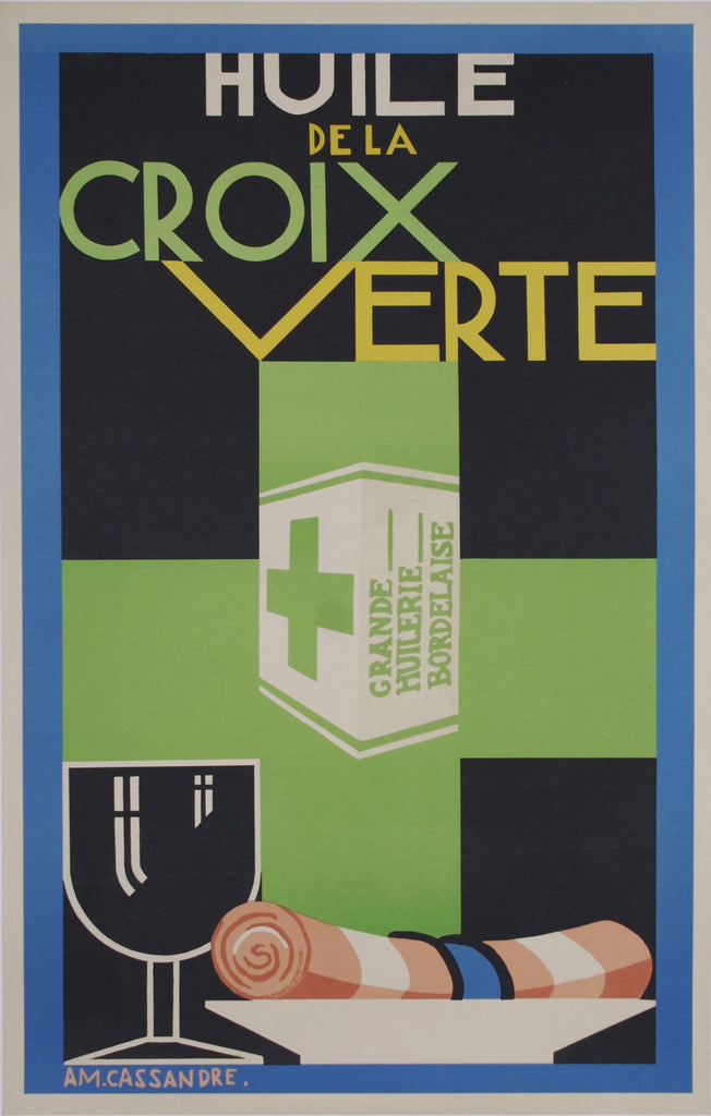 A.M. Cassandre HUILE DE LA CROIX VERTE, CIRCA 1925