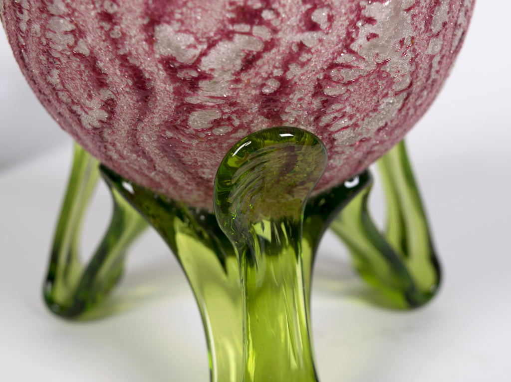 <b>STYLE OF FRANZ WELZ</b><br>VASE WITH APPLIED FEET, CIRCA 1920</br>