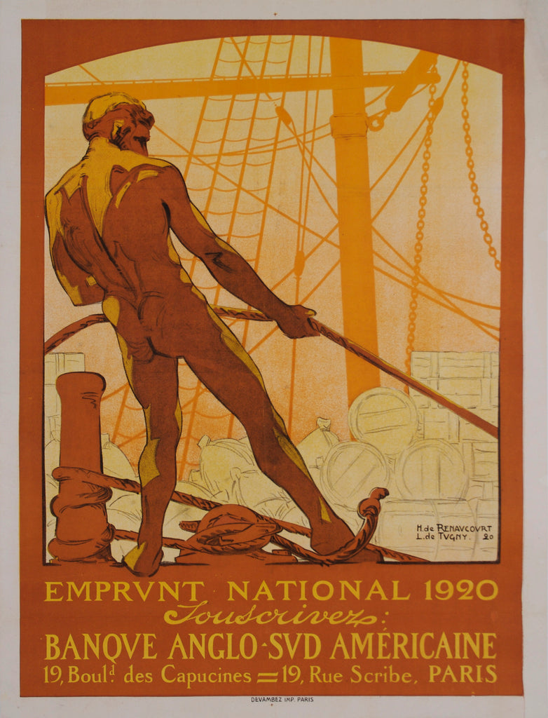 <b>RENAUVOURT TUGNY</b><br>EMPRUNT NATIONAL, CIRCA 1920</br>