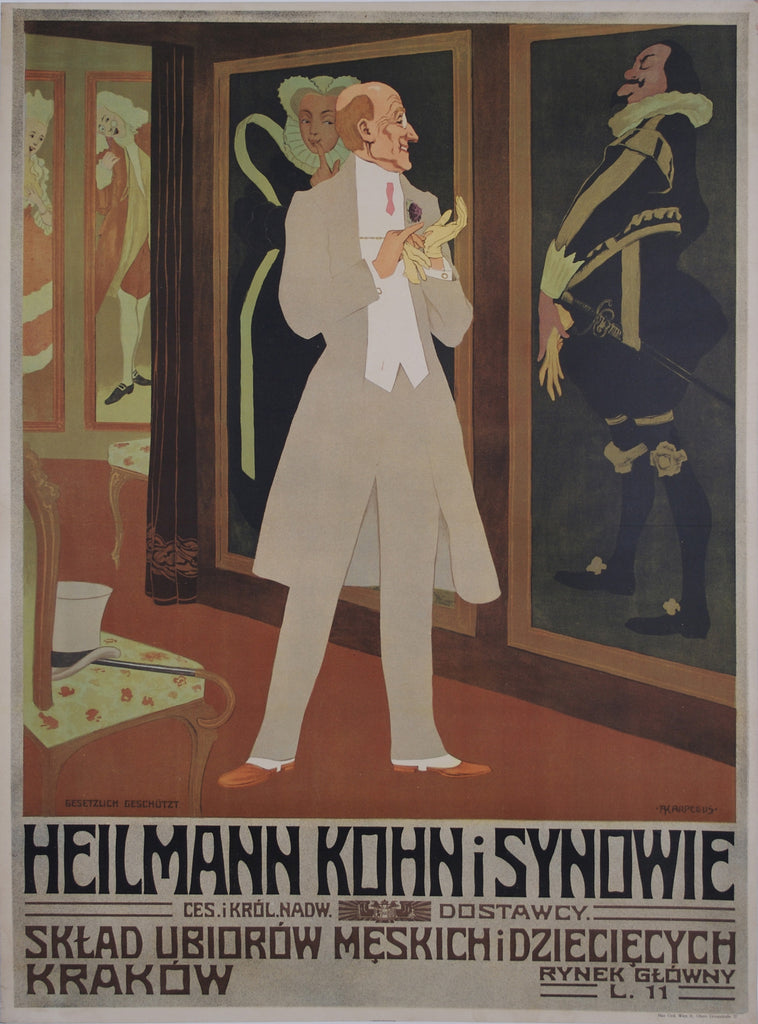 <b> ADOLF KARPELLUS</b><br> HEILMANN KOHN I SYNOWIE, CIRCA 1908</br>
