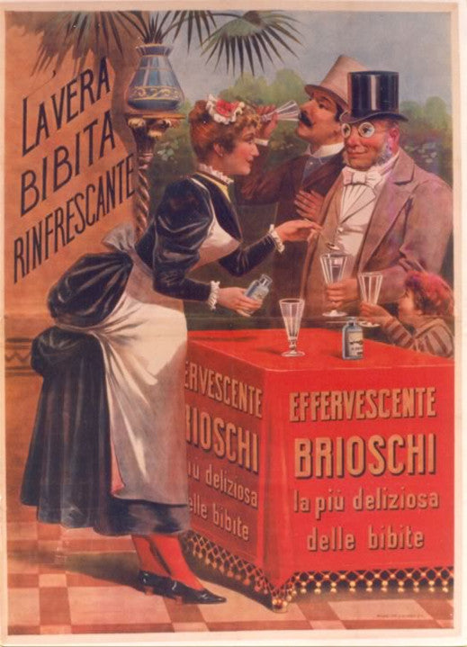 ITALIAN POSTER EFFERVESCENTE BRIOSCHI, CIRCA 1887 - Colletti Gallery