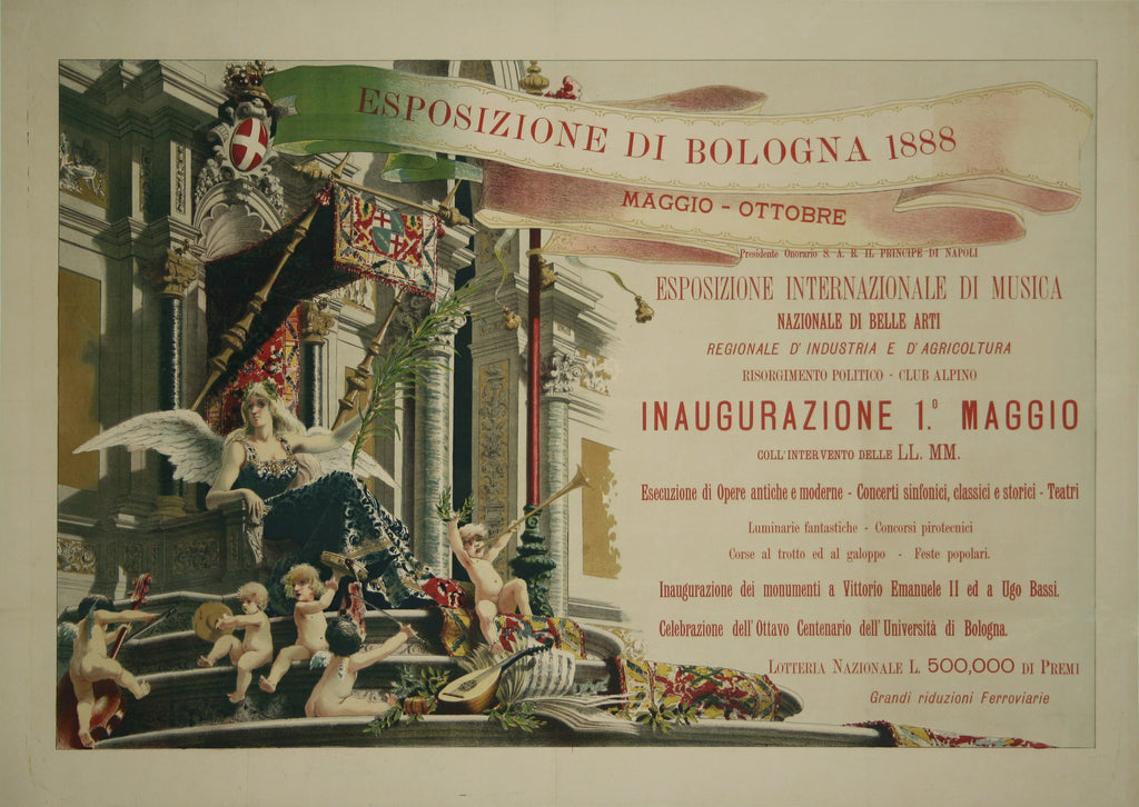 <b> ITALIAN POSTER</b><br> ESPOSIZIONE DI BOLOGNA, CIRCA 1888</br>