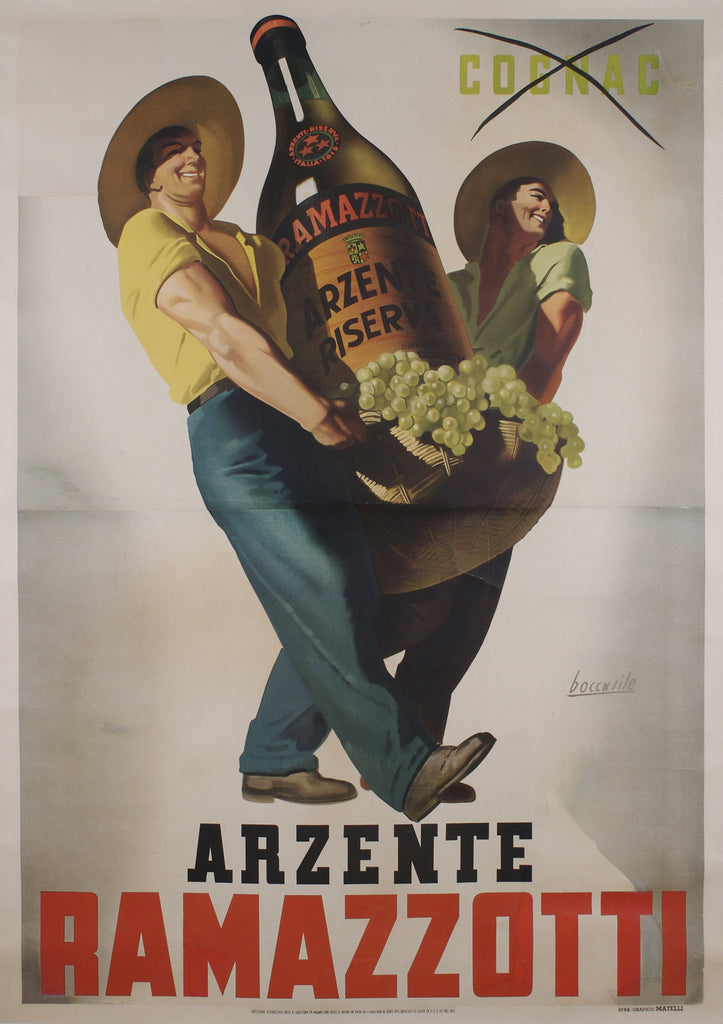 <b>GINO BOCCASILE</b><br> ARZENTE RAMAZZOTTI, CIRCA 1940</br>
