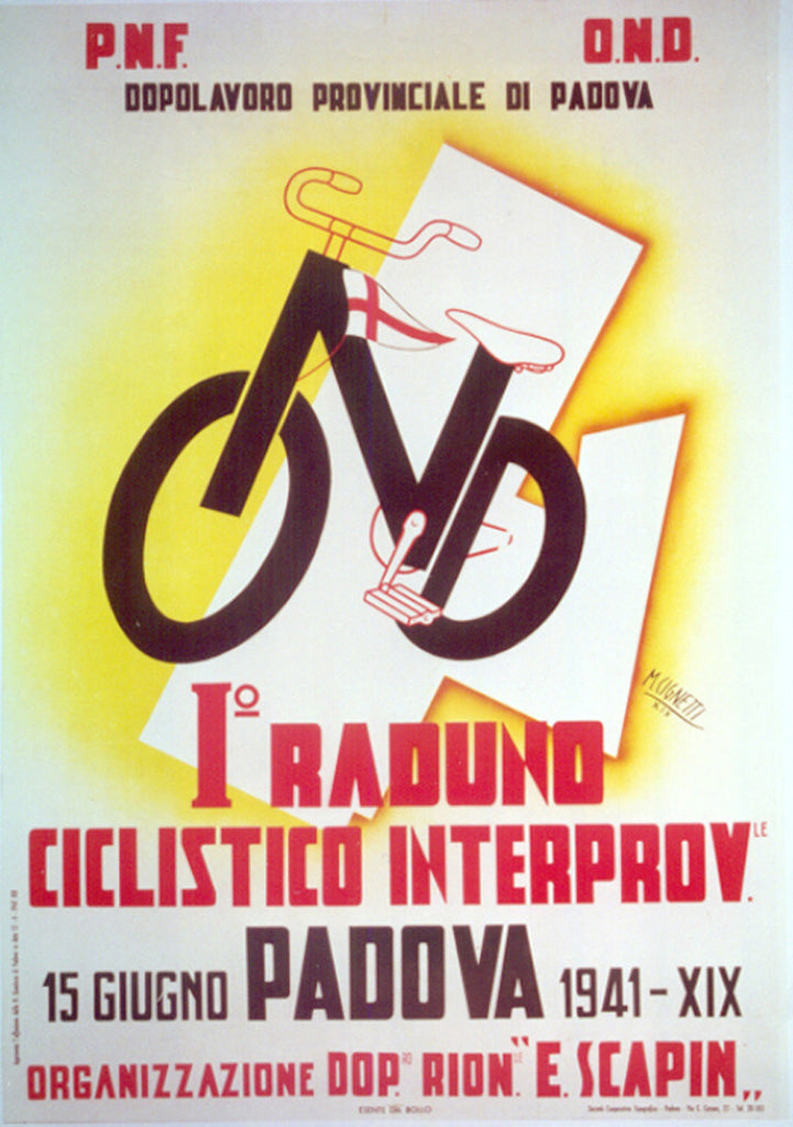 <b>M. CIGNETTI</b><br> RADUNO CICLISTICO INTERPROV, CIRCA 1941</br>