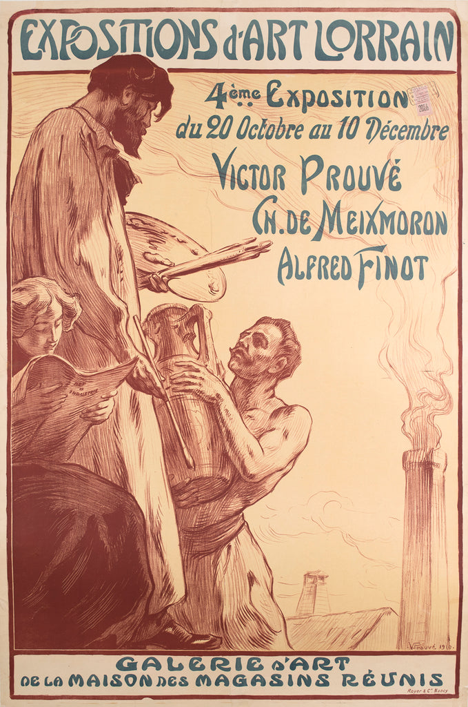 <b>V. PROUVE</b><br>EXPOSITIONS D'ART LORRAIN, CIRCA 1910</br>