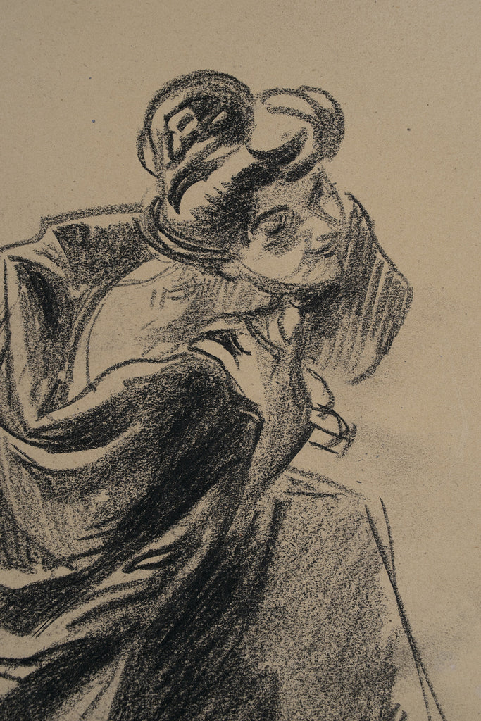 <b>JULES CHERET</b><br> WOMAN DRAPED IN CLOTH, CIRCA 1890s</br>