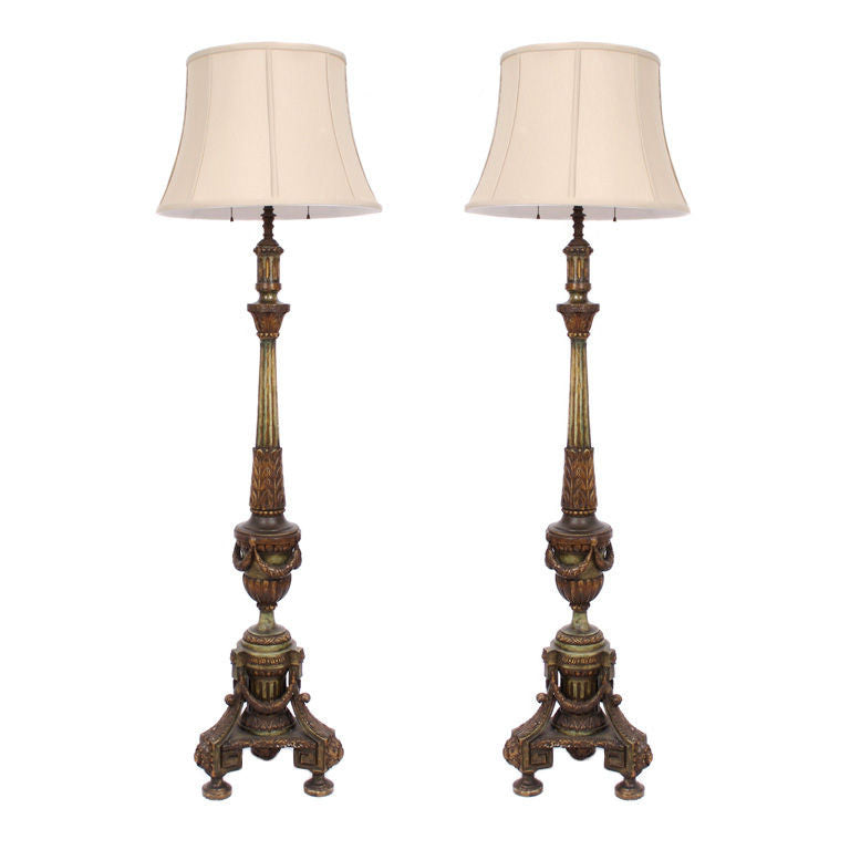 <b>PAIR OF FRENCH EMPIRE STYLE LAMPS</b><br> EARLY 20TH CENTURY</br>